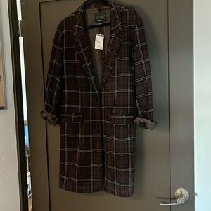 Sanctuary 3/4 plaid jacket